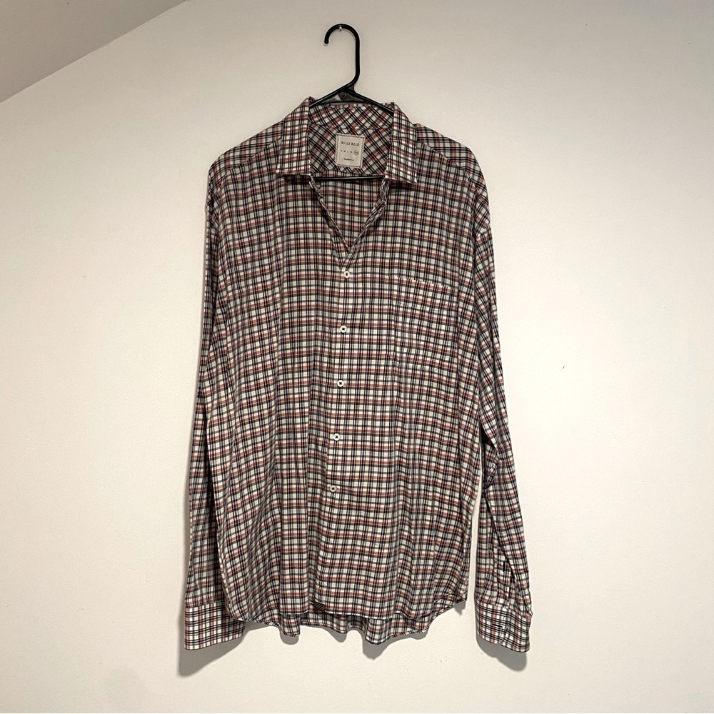 Bill Reid Long Sleeve Button Up Plaid Casual Shirt Size XXL